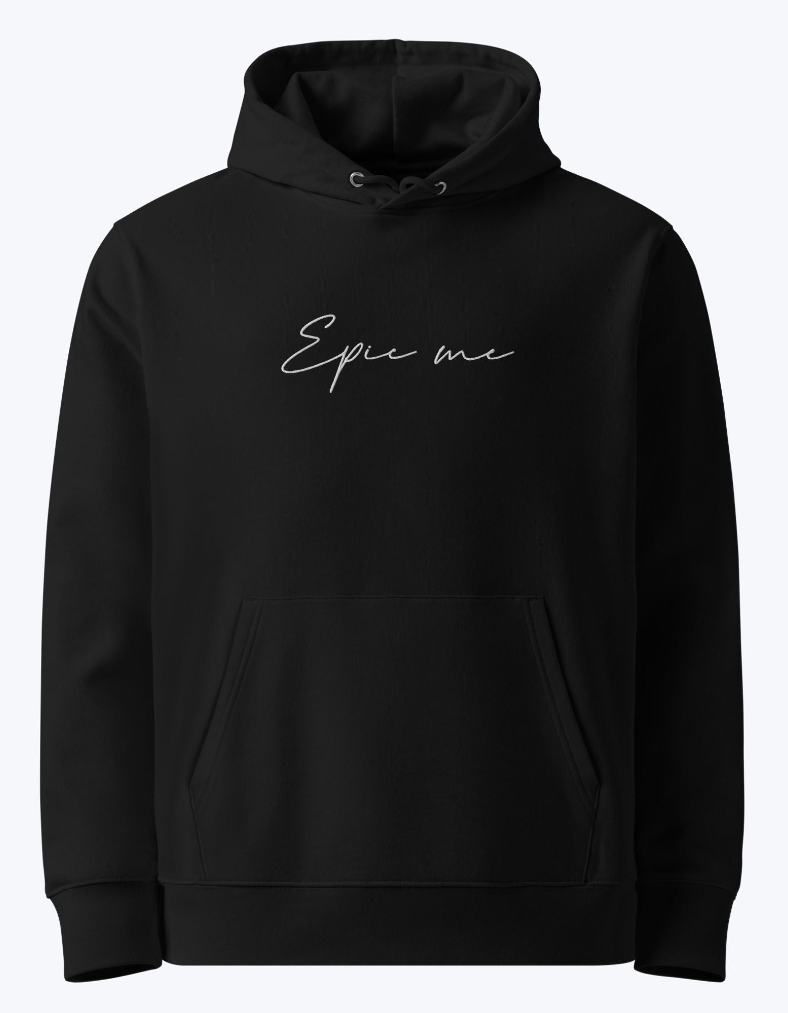 Sudadera negra con capucha de hombre