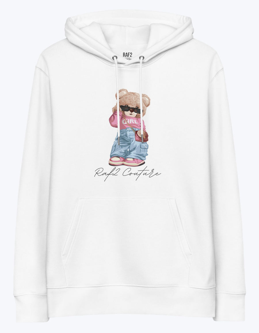 Sudadera Blanca con Capucha Mujer