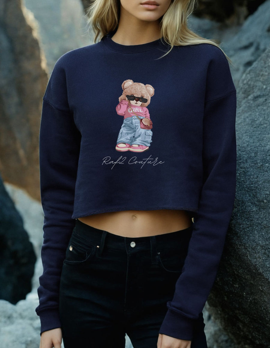 Sudadera Crop para Mujer