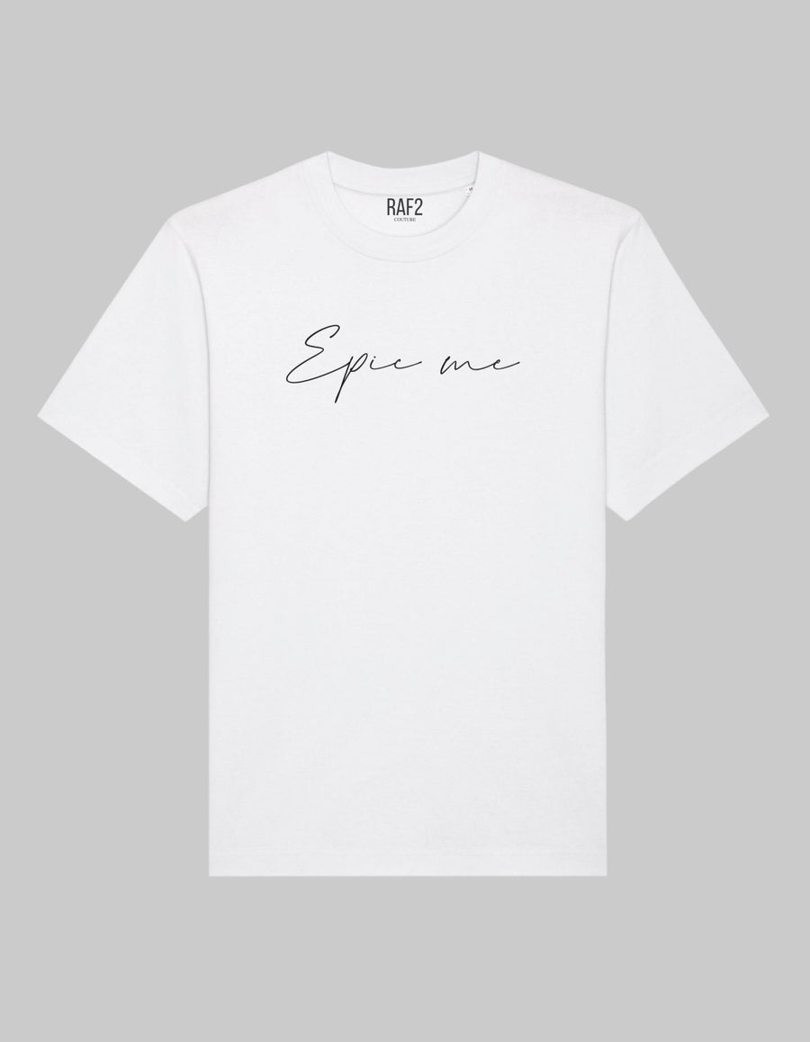 CAMISETA OVERSIZE ORGÁNICA EPIC ME BLANCA